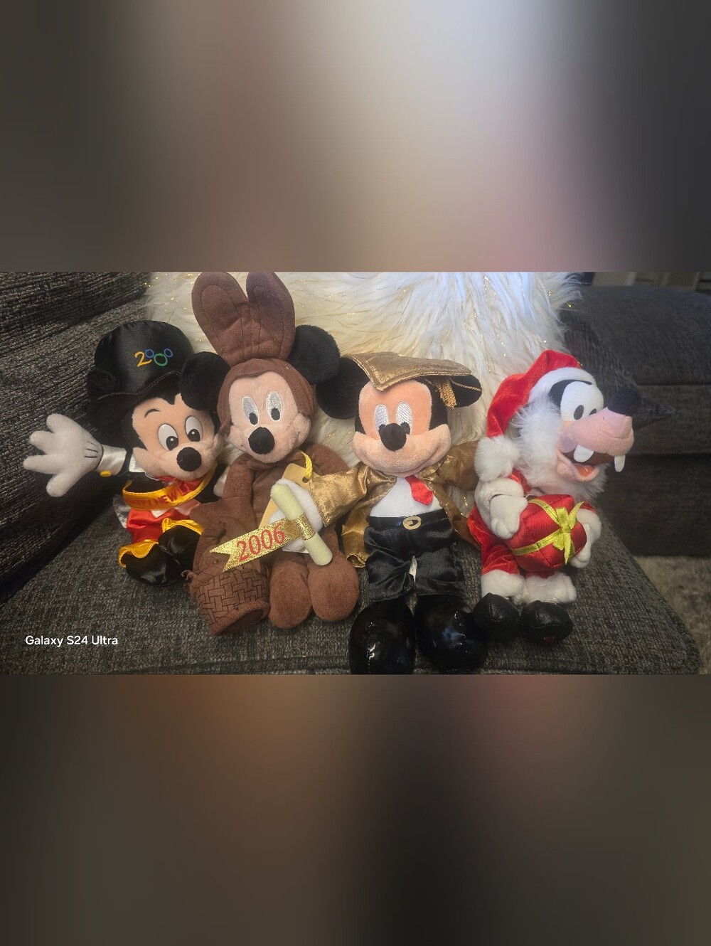 Gold and Black Graduation Mickey Mouse Kids Costume Plush 4 Pieces